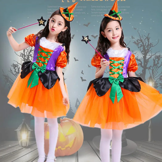 Girls Halloween Cosplay Dresses – Witch, Genie & Princess Costumes for Party, Festival & Stage Performance